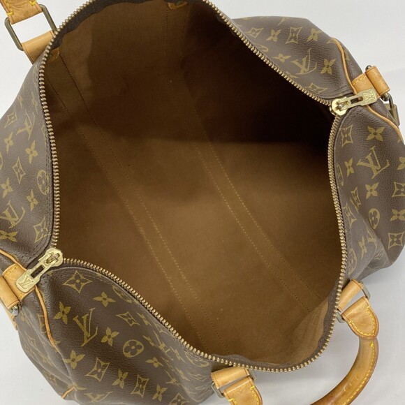 LOUIS VUITTON Authentic Brown Monogram Keepall 45 Boston Bag - Picture 4 of 14